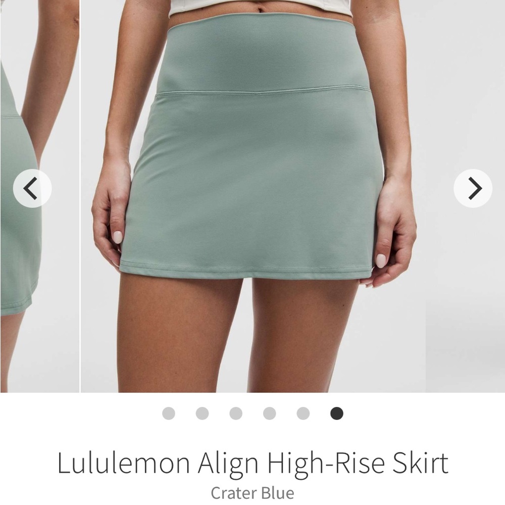 Lululemon Align skirt.  EUC.  Size 10.  Color is Crater Blue
